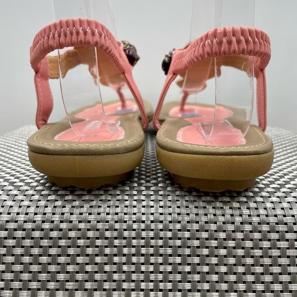 New Boho Beads and Stone Summer Flat Casual & Dressy Thong Toe Sandals - Picture 5 of 6